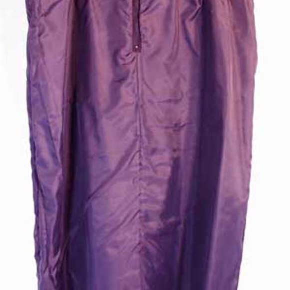 SKIRT, SUEDE, PLUS 24, SKIRT, GRAPE, LONG LENGTH, FULLY LINED,  NO POCKETS, ZIP - Picture 2 of 5